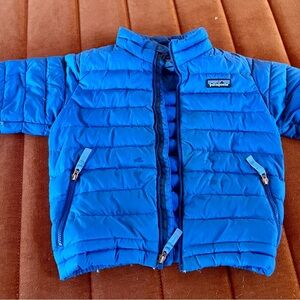 Patagonia Kids Vibrant Blue Puffer Coat